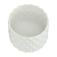 thumbnail image 4 of Sagebrook Home 8" Ceramic Diamond Planter With  Wood Stand, White, Round, Ceramic, Contemporary, 8"L X 8"W X 9"H, Diamond, 4 of 9