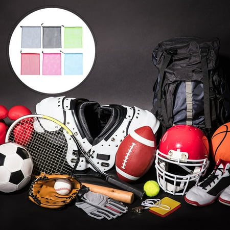 WHAMVOX 6 Pcs Drawstring Storage Bag Pouch Sport Net Travel Fitness
