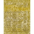 thumbnail image 1 of Ahgly Company Indoor Rectangle Abstract Chrome Gold Yellow Abstract Area Rugs, 2' x 5', 1 of 6