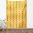 thumbnail image 4 of Leaf Sofa Upholstery Fabric by the Yard, Autumnal Warm Tones Fall Foliage Depiction Wheat Leaves, Decorative Fabric for DIY and Home Accents, Pale Yellow Pale Orange by Ambesonne, 4 of 5
