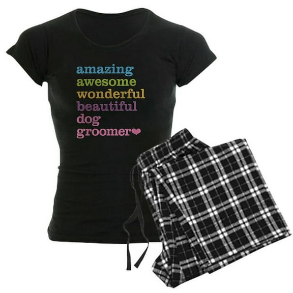 CafePress - Amazing Dog Groomer - Women's Dark Pajamas