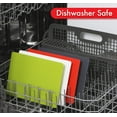 thumbnail image 6 of Dexas Heavy Duty Cutting Board Grippmat, Flexible Cutting Boards for Kitchen, Set of 4, Non Slip Plastic Board Cutting Mat 8 by 11 Inches Gray, Red, White and Green Set, Kitchen Gadgets, 6 of 9