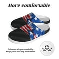 thumbnail image 6 of Disketp Shark With USA Flag Women's Men's Slippers Plush Slip-On House Slipper for Winter Indoor Soft Cushion Non-slip Fluffy Slides Slippers-13, 6 of 7