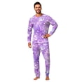 thumbnail image 3 of Family Halloween Pajama Set Long Sleeve Crew Neck, Soft Halloween Family Pajamas with Crystal Ball Skull Print, Cool Matching Halloween Pajamas Sleepwear, 3 of 6