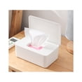 thumbnail image 1 of 1 caja de almacenamiento de pañuelos de color blanco puro, 1 of 4