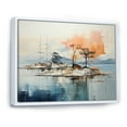 thumbnail image 2 of Designart "Coastalminimalism Coastal gracefulness" Modern Floater Framed Canvas Wall Art, 2 of 7
