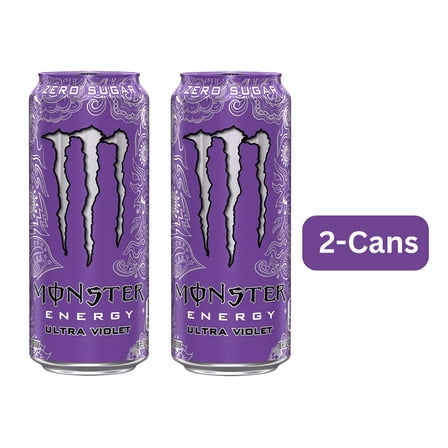 Monster Energy Ultra Violet I Sugar Free Energy Drink I 16 Ounce I 2-Cans