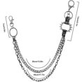 thumbnail image 6 of Zhengup Layered Pant Chains - Stylish Denim Chains for Gothic Punk Fashion - Pocket Chains for Men and Women, 6 of 6