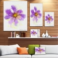 thumbnail image 3 of Purple Flower with Large Petals - Flowers Canvas Wall Artwork, 3 of 4