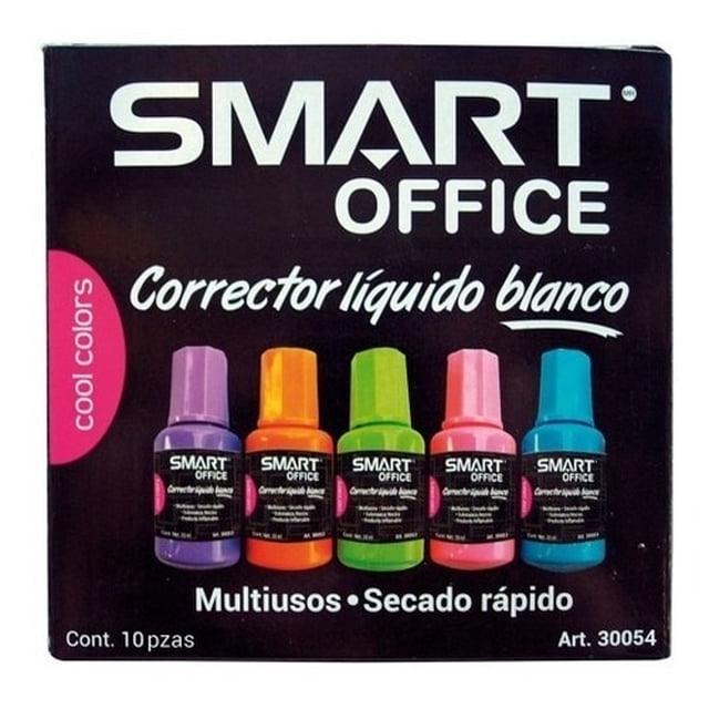 Corrector Líquido Blanco 20 Ml Cja C/10 Pz AleJaz RKYM9