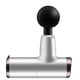 thumbnail image 3 of Mini dispositivo de masaje de mano recargable de mano Cuerpo de músculo eléctrico relajación ajustable 4 cabezas Masajeador de tejido profundo Plata Methold  CE009720-08B, 3 of 6