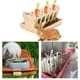 thumbnail image 3 of Comedero de heno para conejos, pesebre de madera, dispensador de comida para conejos, cobaya, estante de heno para jaula, conejitos, Chinchilla,, 3 of 9