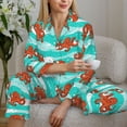 thumbnail image 6 of Balery Octopuses Pattern Pajama Sets for Women Long Sleeve 2 Piece Sleepwear Loungewear Sets Soft PJ's with Pockets Long Sleeve Comfy Pj Sets-Large, 6 of 7
