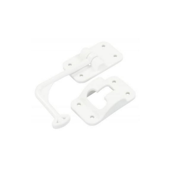 JR Products 10605 Plastic 90° T-Style Door Holder - Polar White, 6"