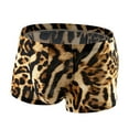 thumbnail image 3 of TMOYZQ Mens Boxer Briefs Leopard Print Underwear Low Rise Soft Breathable Stretch Pouch Panties Trunks Underpants Lingerie Clubwear, 3 of 6
