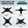 thumbnail image 6 of Portable Monitor Mounting Adapter Bracket Plate, 17Mm Ball Head To 100X100mm 75X75mm, Wall Mount Arm Mount Universal, 6 of 6