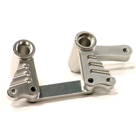 Traxxas Bellcrank Bushings Integy RC Toy Model Hop-ups T8674SILVER Billet Machined Steering Bellcrank for 1/10 Traxxas Slash 2WD ()