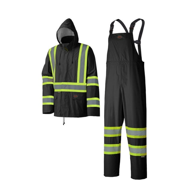 Traje impermeable Pioneer Hi Vis, ligero e impermeable, de seguridad