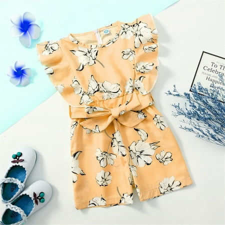 

Baby Girl Clothes Shorts Sleeve Floral Romper Jumpsuit Cute Baby Girl Clothes