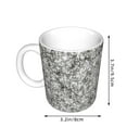 thumbnail image 2 of Yiaed Silver Glitter Print Ceramics Coffee,Large Handle Design,Extra Large Tea and Coffee Cup for Office and Home Mugs, 2 of 6