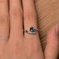thumbnail image 5 of Pretty Cubic Zircon Engagement Party Gift 925 Silver Rings Women Jewelry Sz 6-10, 5 of 7