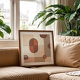 thumbnail image 3 of Abstract Art Shapes Browns Rusts Cream B - Digital Art Geometric Pattern Abstract Mid-Century Modern Minimalist Modern Art Bauhaus Unframed Wall Art Print 10 x 10 inches, 3 of 9