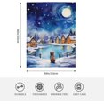thumbnail image 4 of Throw Blanket Dog Winter Christmas Snow Moon Bed 60 x 80 Inch Soft Lightweight Fluffy Warm for Sofa Couch All Seasons Cozy Cover Quilt, 4 of 6