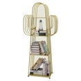thumbnail image 3 of 4-Tier Cactus Bookcase Storage Organizer Metal Ladder Bookshelf Cute Bookshelves, 3 of 9