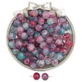 thumbnail image 1 of Cuentas de vidrio con forma de hielo a través de tinta que florecen con cuentas de oro, cuentas de vidrio hechas a mano, collar, pulsera, cadena, joyería, cuentas sueltas, accesorios, 1 of 5