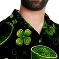 thumbnail image 5 of Saint Patrick's Day Men's Short Sleeve Beach Shirts Button Down Poplin Casual Printed Summer Unisex, 5 of 6