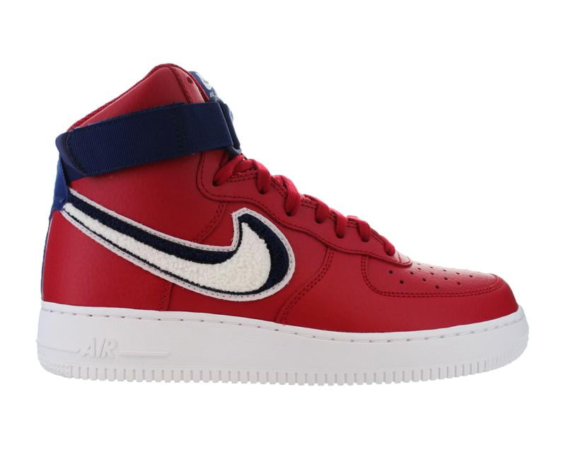 air force 1 high top red and blue