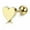 Gold, variant on 1Pc Stainless Steel Love Heart Ear Helix Cartilage Body Piercing Earrings St-Silver