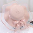 thumbnail image 5 of MuXiKeJi Clothes Womens Straw Sun Hat Summer Beach Wide Brim Hats with Chin Strap Floppy Cute UPF 50 Cap, 5 of 5
