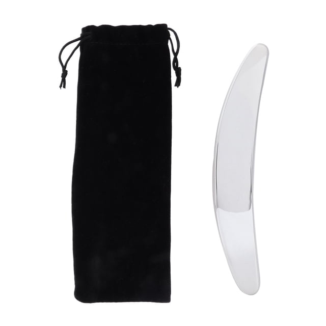 Placa raspadora de cuerpo de tabla de raspado de acero inoxidable para liberar herramientas Guasha para aliviar el dolor