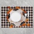 thumbnail image 2 of Football Placemats Set of 4, Happy Fall Y''all Sports Theme Table Place Mats,Thanksgiving Vintage Plaid Placemat for Kitchen Dining Table Decoration Indoor 18"x12", 2 of 4
