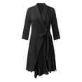 thumbnail image 4 of Gibobby Vestido de fiesta para mujer elegante Vestido de noche elegante para mujer Vestido de fiesta festivo con detalle de hendidura atada(Negro,XL), 4 of 5