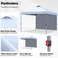 thumbnail image 3 of MASTERCANOPY 10 x 10ft Pop-up Canopy Tent with 1 Sidewall, White, 3 of 7