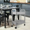 thumbnail image 4 of Chariot de Rangement Roulant sur Roues pour Salle de Bain et Cuisine 1 Ensemble, 4 of 9