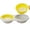 Yellow, variant on MEGICOT Microwave Egg Poacher, Food Grade Double Cup Egg Cooker, Steamed Poached Egg Gadget Breakfast Kitchen Cooking Tool