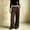 Brown, variant on CaComMARK PI Women's Baggy Casual Dress Pants Lightweight Pleated Wide Leg Pants Loose Relaxed Fit Trousers White
