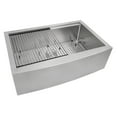 thumbnail image 4 of Ruvati 27-inch Apron-front Workstation Kitchen Sink 16 Gauge Single Bowl, 4 of 17