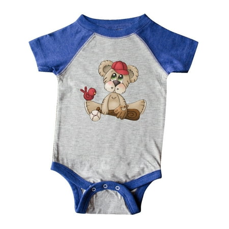 

Inktastic Baseball Teddy Bear Gift Baby Boy Bodysuit