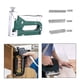 thumbnail image 4 of Herramienta manual de pistola grapadora Ajuste potente Uso múltiple para tapicería y materiales verde Cola engrapadora, 4 of 6