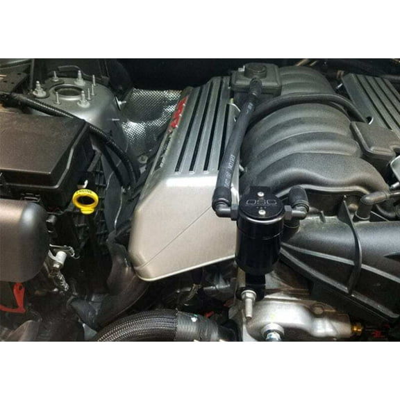 JL 11-24 Dodge Charger SRT 6.4L Hemi Passenger Side Oil Separator 3.0 - Black Anodized