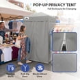 thumbnail image 6 of EAGLE PEAK Flex Ultra Compact 4 ft x 4 ft Pop-up Changing Room Canopy, Portable Privacy Cabana, 6 of 10