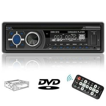 Single 1 Din Car DVD CD Player Stereo Radio FM/AM Bluetooth Head Unit In-Dash USB/AUX Car Audio MP4 Player