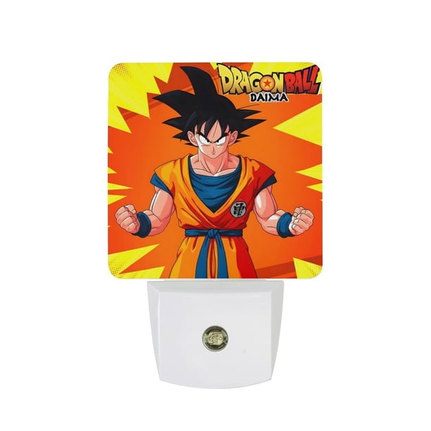 Dragon Ball Luz nocturna LED con sensor de anochecer a amanecer para dormitorio, baño, pasillo, escaleras - Lámpara LED nocturna de enchufe, 0.5W - 1 pieza