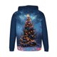 thumbnail image 4 of Sudadera con capucha para hombre, estilo casual, con cuello redondo, estampado de árbol de Navidad, manga larga, blusa de poliéster, 4 of 5