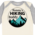 thumbnail image 4 of Inktastic Mommy's Hiking Buddy with Mountains and Trees Boys or Girls Long Sleeve Baby Bodysuit, 4 of 5