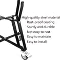 thumbnail image 5 of Heavy Duty BBQ Grill Rolling Cart, Rolling Nest, Rolling Outdoor Cart for Big Green Egg Medium with Locking Caster for BGE M Smoker Kamado Joe Charcoal Grill Stand Accessories, 5 of 5